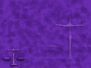 Scales of Justice Title Content PowerPoint Template