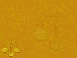 Scales Of Justice Title Content PowerPoint Template