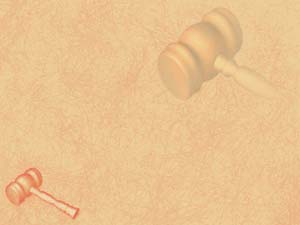 Gavel Title Content PowerPoint Template