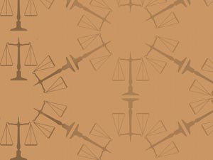 Scales Pattern Title Content PowerPoint Template