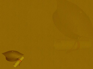 Graduation Cap & Scroll Title Content PowerPoint Template