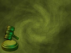 Gavel Title Content PowerPoint Template