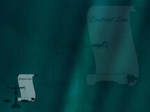 Contract Law Title Content PowerPoint Template