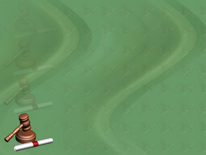Gavel and Scroll Title Content PowerPoint Template