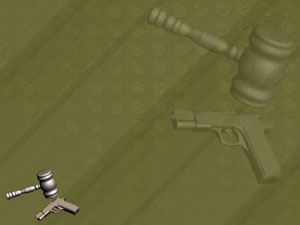 Weapons Law Title Content PowerPoint Template