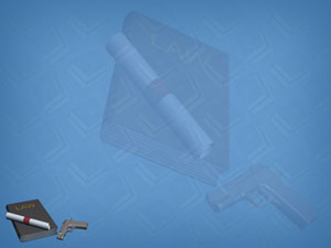 Weapons Law Title Content PowerPoint Template