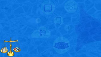 Social Media Law Title Content PowerPoint Template
